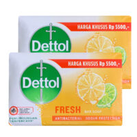 صابون ضد باکتری دتول مدل FRESH وزن ۱۰۰ گرم بسته ۲ عددی صابون ضد باکتری دتول مدل FRESH وزن ۱۰۰ گرم بسته ۲ عددی