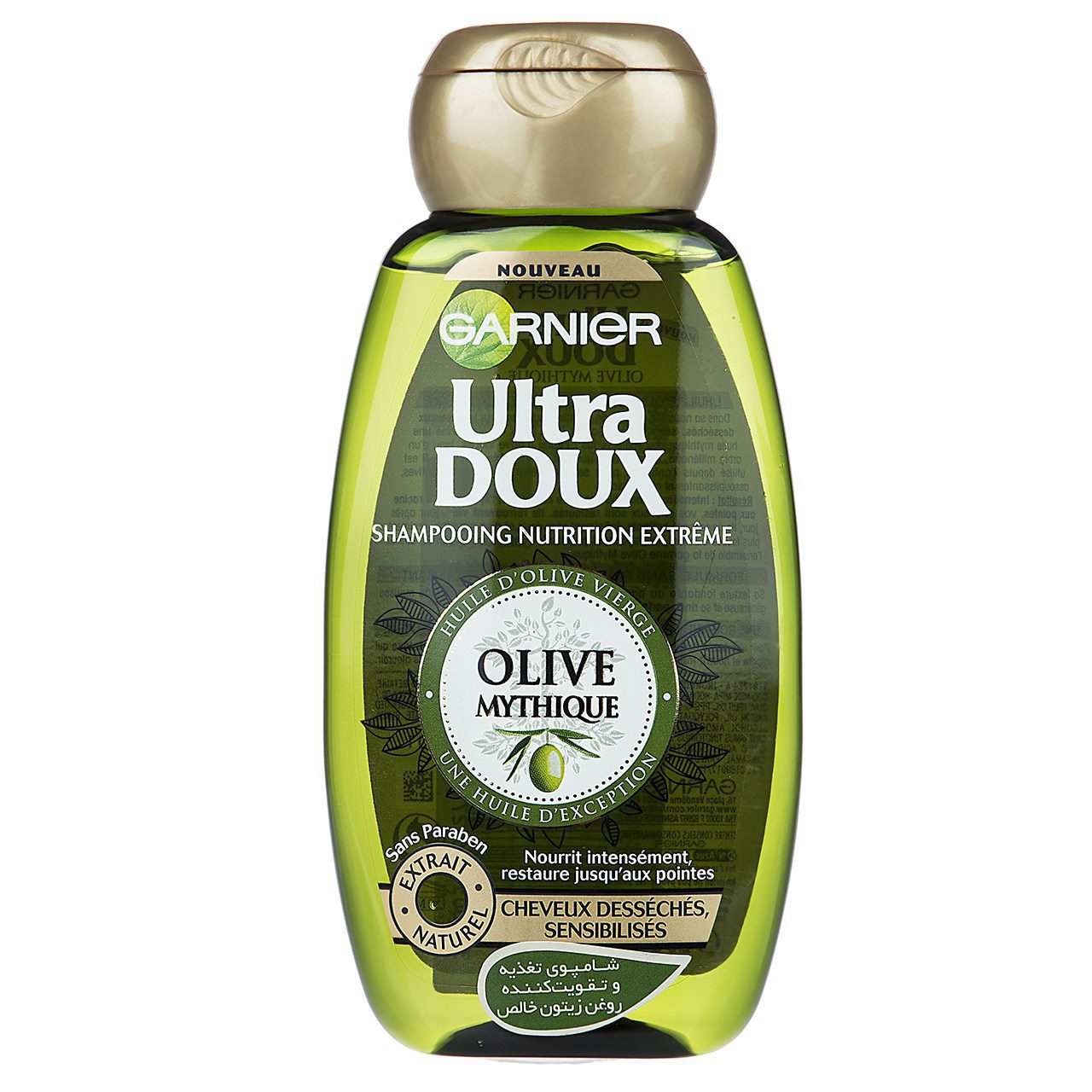 شامپو تقویت کننده و احیا کننده گارنیه سری Ultra Doux مدل Mythic Olive حجم 250 میلی لیتر